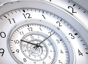 Langjährige Erfahrung dargestellt durch eine Uhr